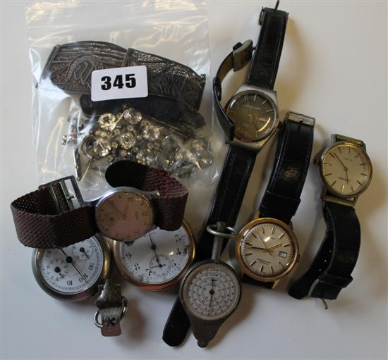 Costume jewellery, watches etc.